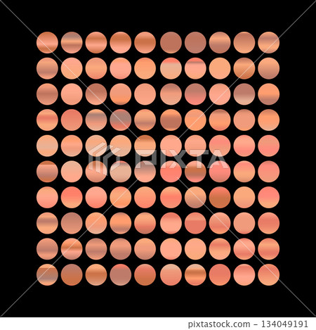 Metalic gradient collection with shiny rainbow hologram. Holographic foil texture, green, blue, yellow, pink gradation. Vector set for frame, ribbon, border, other design 134049191