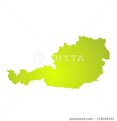 Map of Austria, sign silhouette. World Map Globe. Vector Illustration isolated on white background. Europe continent 134049293