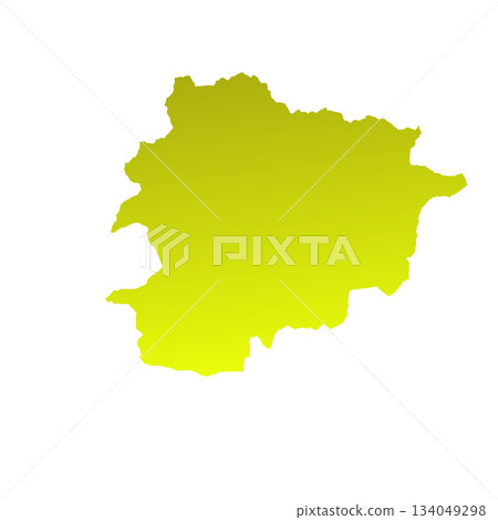 Map of Andorra, sign silhouette. World Map Globe. Vector Illustration isolated on white background. Europe continent Map of Andorra, sign silhouette. World Map Globe. Vector Illustration isolated on white background. Europe continent 134049298