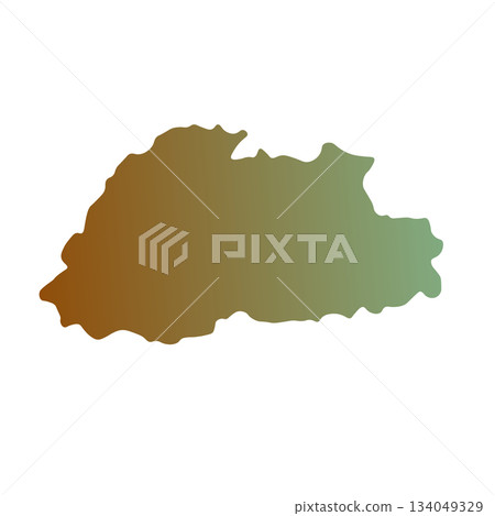 Map of Salvador, sign silhouette. World Map Globe. Vector Illustration isolated on white background. Central America continent 134049329