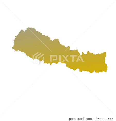 Map of Nepal, sign silhouette. World Map Globe. Vector Illustration isolated on white background. Asian continent Map of Nepal, sign silhouette. World Map Globe. Vector Illustration isolated on white background. Asian continent 134049337