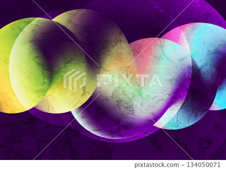 Multicolored neon glossy liquid 3d wave geometric grunge abstract background Multicolored neon glossy liquid 3d wave geometric grunge abstract background 134050071