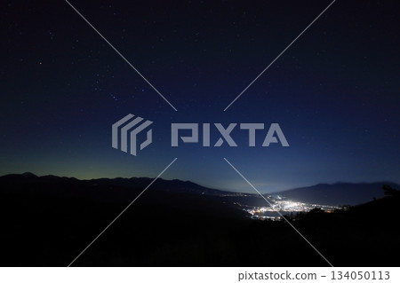 從高尻高原/長野縣鹽尻市看到的星空 134050113