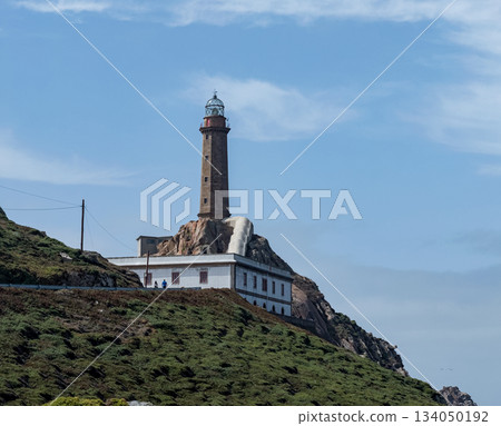 Majestic Lighthouse on Rocky Coastal Cliffside Majestic Lighthouse on Rocky Coastal Cliffside 134050192
