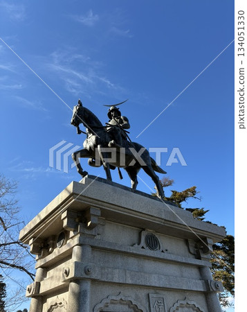 Statue of Date Masamune in Aoba Castle Park, Sendai Statue of Date Masamune in Aoba Castle Park, Sendai 134051330