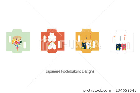 日本幸運信封設計 日本幸運信封設計 134052543