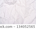 Wrinkled white paper texture 134052565