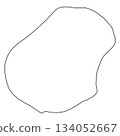 Nauru island outline vector map shape for global geographic design 134052667