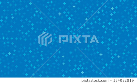 Blue plus signs seamless geometric pattern Blue plus signs seamless geometric pattern 134052819