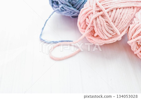 Ball of mohair yarn Ball of mohair yarn 134053028