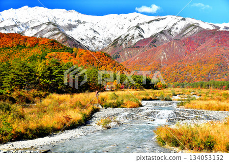 平川河道工程：白馬奧林匹克橋 / 從平川河上游眺望（長野縣白馬村）[2025年11月] 134053152
