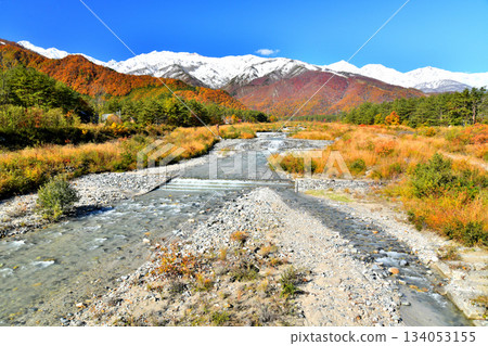 Hirakawa River Channel Works: Hakuba Olympic Bridge / View upstream from Hirakawa River (Hakuba Village, Nagano Prefecture) [November 2025] 134053155