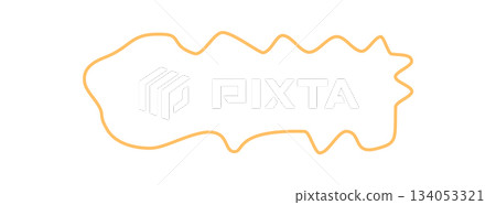 Hand drawn organic squiggle label frame shape with abstract outline. Irregular rectangle template creates a blob badge background. Creative text area and unique shape as a standout mockup element. Hand drawn organic squiggle label frame shape with abstract outline. Irregular rectangle template creates a blob badge background. Creative text area and unique shape as a standout mockup element. 134053321