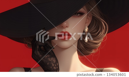 一個美麗的女人 134053601