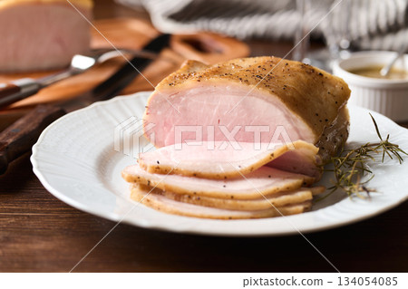 切片烤豬肉 切片烤豬肉 134054085
