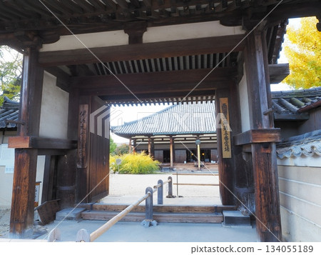 East Gate of Gangoji Temple, Nara Prefecture, November East Gate of Gangoji Temple, Nara Prefecture, November 134055189