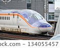 Yamagata Shinkansen E8 series train entering the platform 134055457