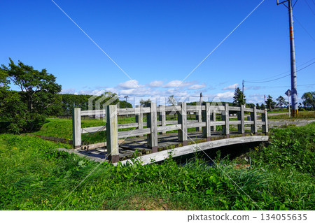 北村中央公園附近，赤川河排水溝上的一座橋 134055635