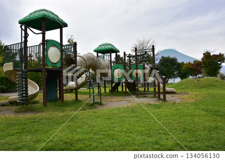 Yamanashi Prefecture: Lake Yamanaka Communication Plaza Kirara Play Promenade Complex and Mount Fuji Yamanashi Prefecture: Lake Yamanaka Communication Plaza Kirara Play Promenade Complex and Mount Fuji 134056130