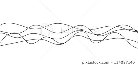 Abstract wavy and squiggly line background, black and white hand drawn doodle pattern with irregular curves Abstract wavy and squiggly line background, black and white hand drawn doodle pattern with irregular curves 134057140