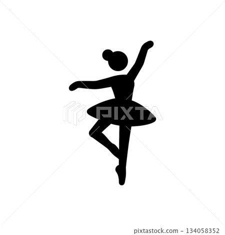 Classical Ballet Performance Uniform Icon 134058352