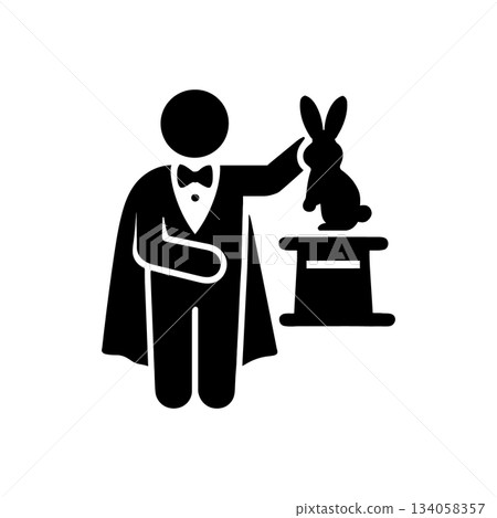 Magician Stage Performance Uniform Icon 134058357