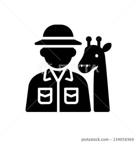 Zoo Keeper Safari Uniform Icon Zoo Keeper Safari Uniform Icon 134058369