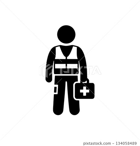 Safety First Aid Officer Icon 134058489