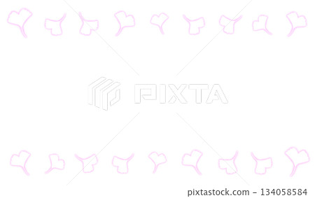 Glowing ginkgo leaf frame (pink) Glowing ginkgo leaf frame (pink) 134058584