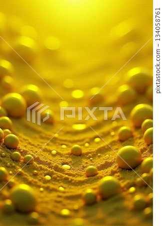 AI generated Visualization showcasing small granular surfaces with warm luminous accents AI generated Visualization showcasing small granular surfaces with warm luminous accents 134058761