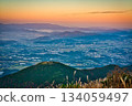 Mountains and cityscapes bathed in the morning glow | Beautiful Japanese scenery 134059497