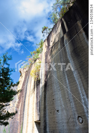 The rock face of Uriwari Rock Garden Park The rock face of Uriwari Rock Garden Park 134059634