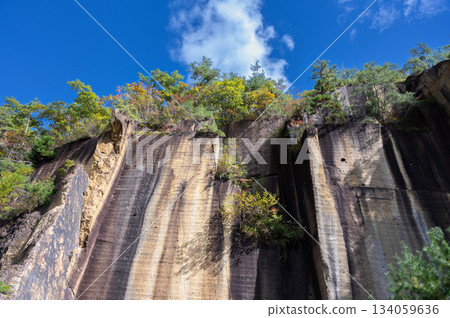 The rock face of Uriwari Rock Garden Park 134059636