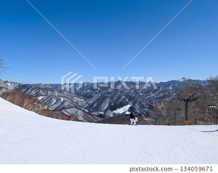 群馬縣利根郡片科村的滑雪場 群馬縣利根郡片科村的滑雪場 134059671