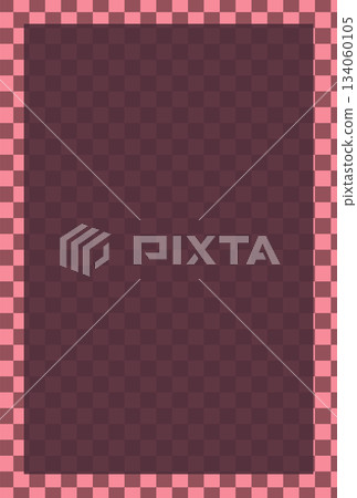 Pink checkered frame background material Pink checkered frame background material 134060105
