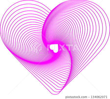 Neon Pink Heart Spiral Abstract Graphic for Love, Romance, and Modern Design Projects Neon Pink Heart Spiral Abstract Graphic for Love, Romance, and Modern Design Projects 134062071