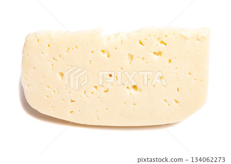 Cheese Piece isolated on white background 134062273