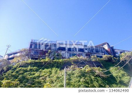 Ruins towering over a small hill near Ito Coast 134062490