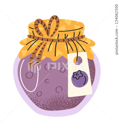 Blueberry sweet jam glass jar 134062500
