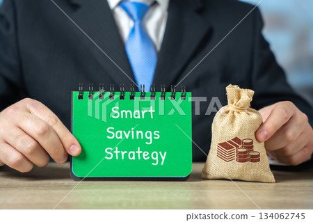 Smart savings strategy concept. 134062745