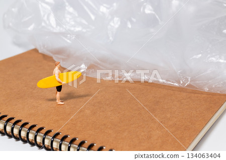 Environmental Concept with Mini Surfer 134063404