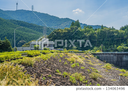 從靜岡縣濱松市眺望宮古田川水壩 從靜岡縣濱松市眺望宮古田川水壩 134063496
