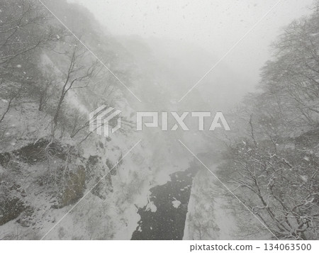 鳴子水壩的雪景 鳴子水壩的雪景 134063500