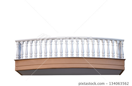 Stone railings isolated Stone railings isolated 134063562