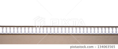Stone railings isolated Stone railings isolated 134063565