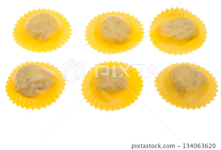 Italian ravioli isolated 134063620