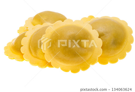 Italian ravioli isolated Italian ravioli isolated 134063624