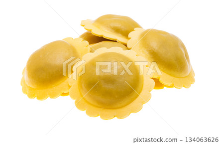 Italian ravioli isolated Italian ravioli isolated 134063626