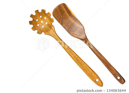 Wooden spoon isolated Wooden spoon isolated 134063644