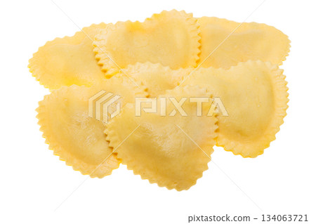 Italian ravioli isolated Italian ravioli isolated 134063721